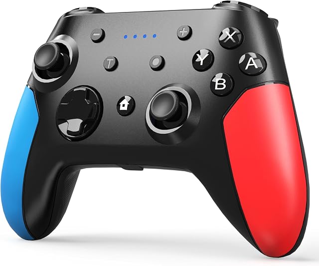 Wamiao Wireless Pro Controllers Compatible with Switch/Lite/OLED/PC Window/Andriod/IOS,With Dual Vibration,Gyro Axis,Motion Support Wake Up and Adjustable Turbo-2023 Updated