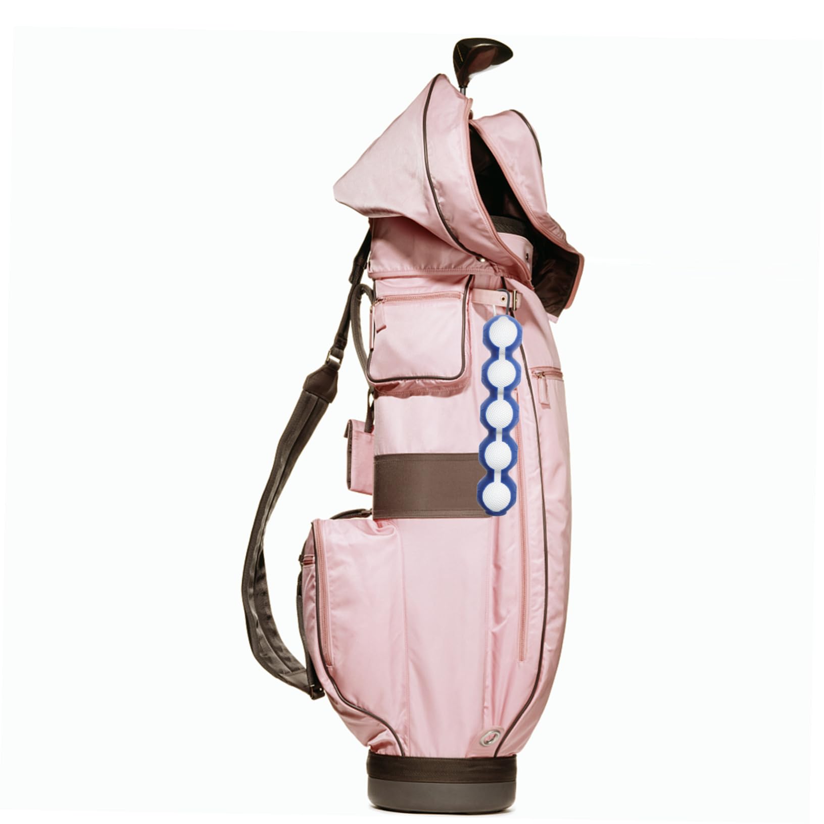 BESPORTBLE Porta 5 Blu Silicone Golf da a o Moschettone Palline e in Professionale Facile Trasportare Comodo da Appendere Protezione a Pantaloni Sacca per