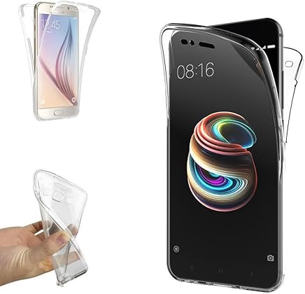 Electr?nica Rey Funda Carcasa Gel Transparente Doble 360? para XIAOMI Mi5X / Mi 5X / MiA1 / Mi A1, Ultra Fina 0,33mm, Silicona TPU de Alta Resistencia y Flexibilidad