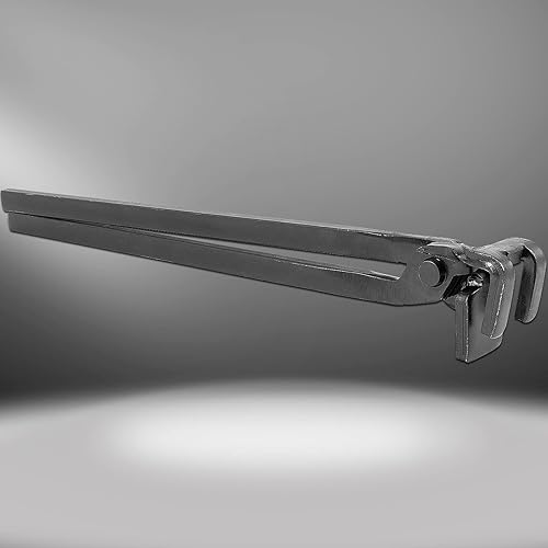 Miniatura 7 de Quick Blacksmith - Pinzas de punta de ferrocarril, pinzas RR para sostener picos de ferrocarril, aproximadamente 15 pulgadas de largo total