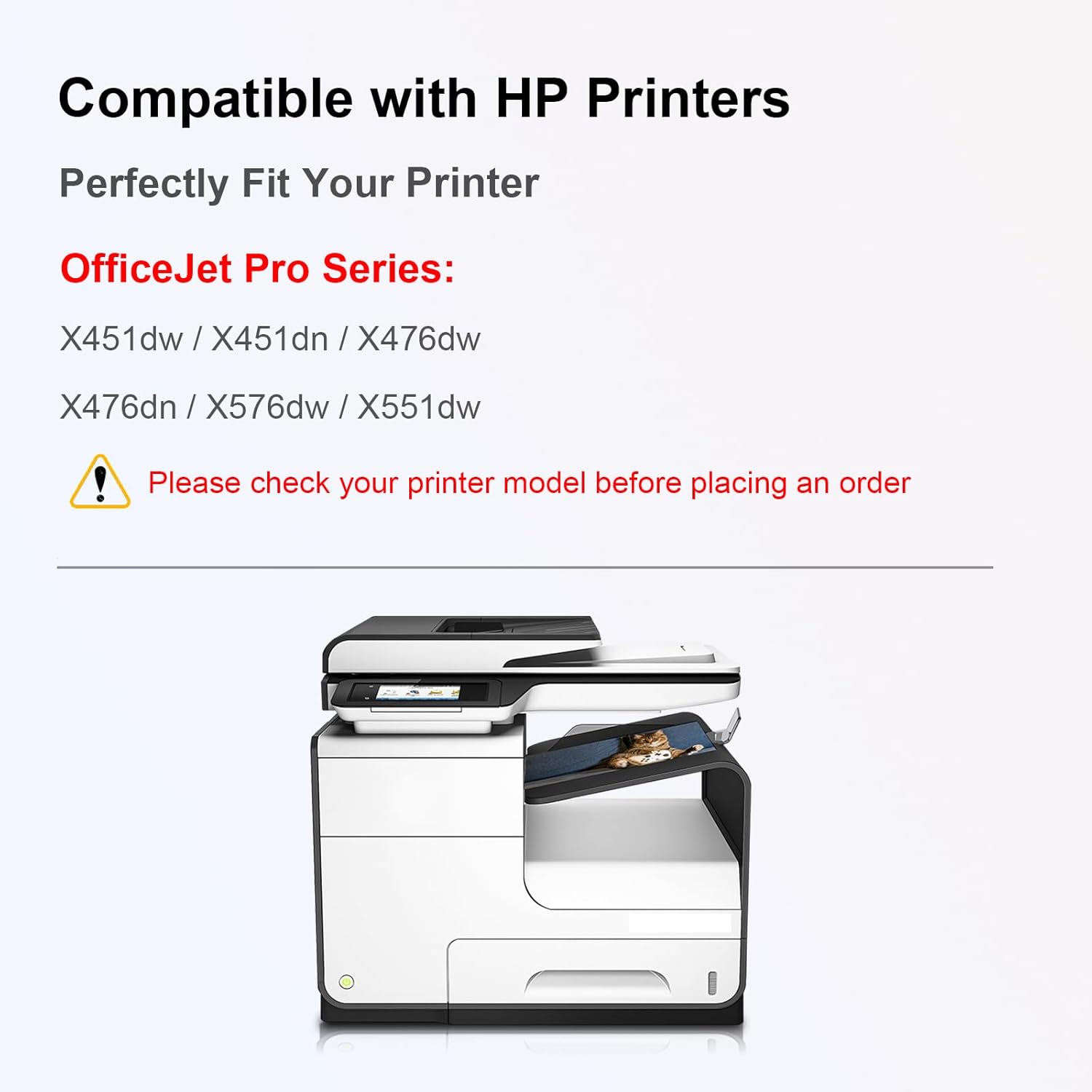 970XL and 971XL Ink Cartridges Compatible for HP 970 971 XL High Yield Work for HP OfficeJet Pro X451dw X451dn X476dw X476dn X576dw X551dw Printer (4-Pack,1BK1C1M1Y)