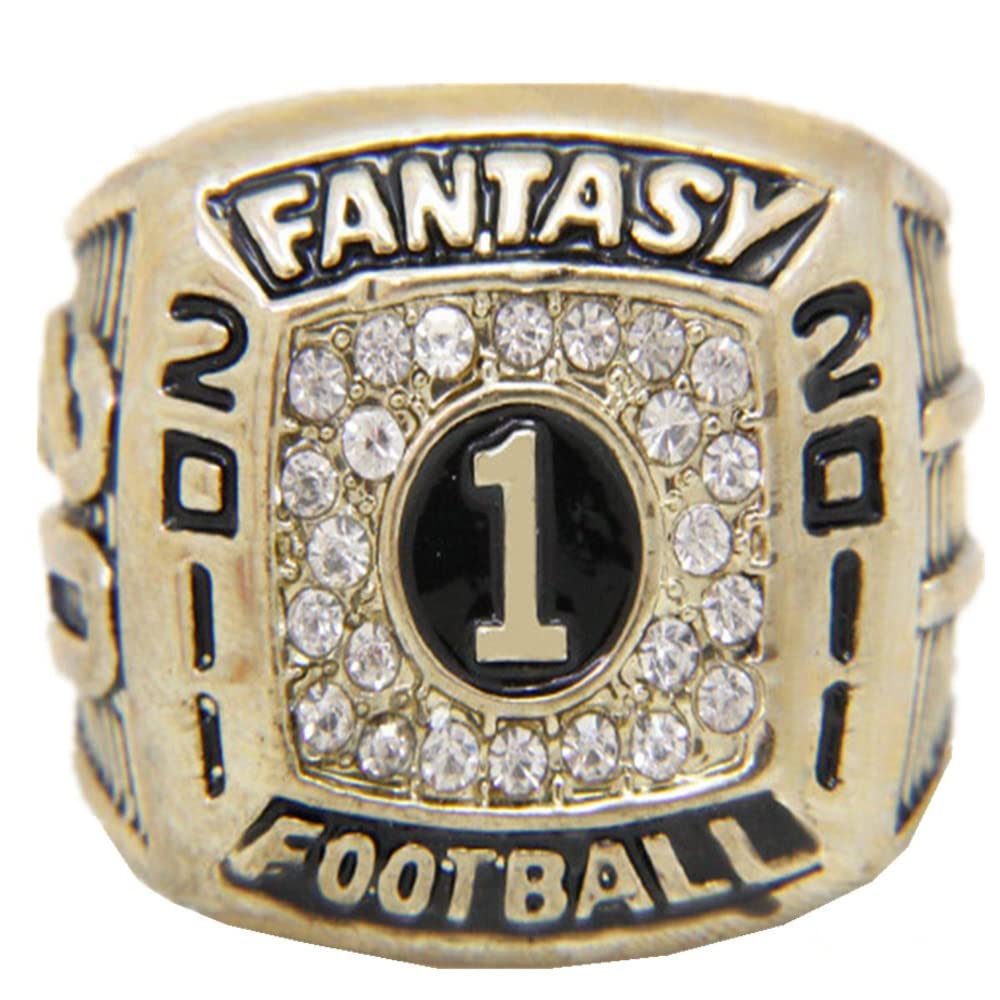Kuseli 2011 Fantasy Football Championship Ring WINIER Trophy Prize for Men's Commemorative Gifts (Without Box)