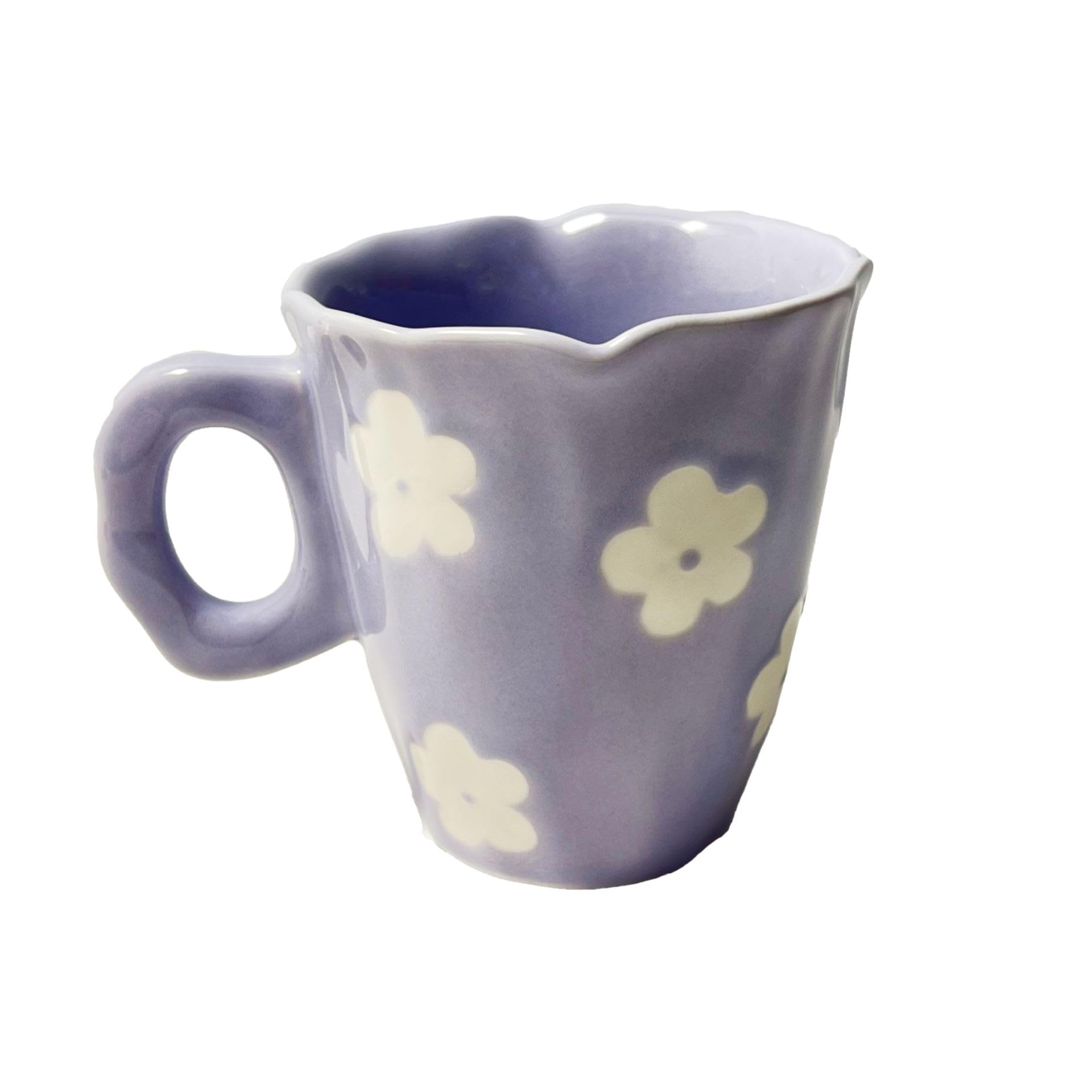 Soulnioi Ceramic Coffee Mug, Cute Cappuccino Cup with Handle