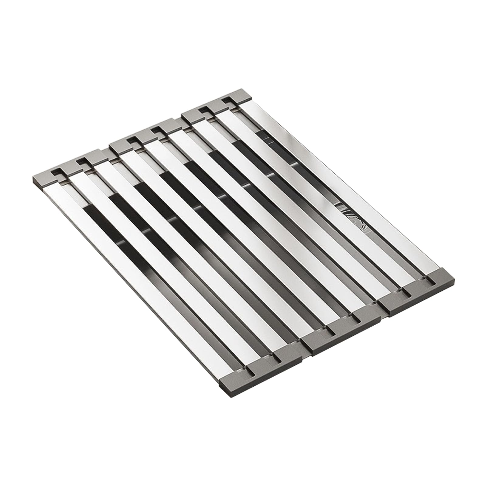 Bbajszx Expandable Dishes Drying Rack Over the Sink Sink Kitchen Accessories Rolling Up Stainless Steel Drainer Expandable Dishes