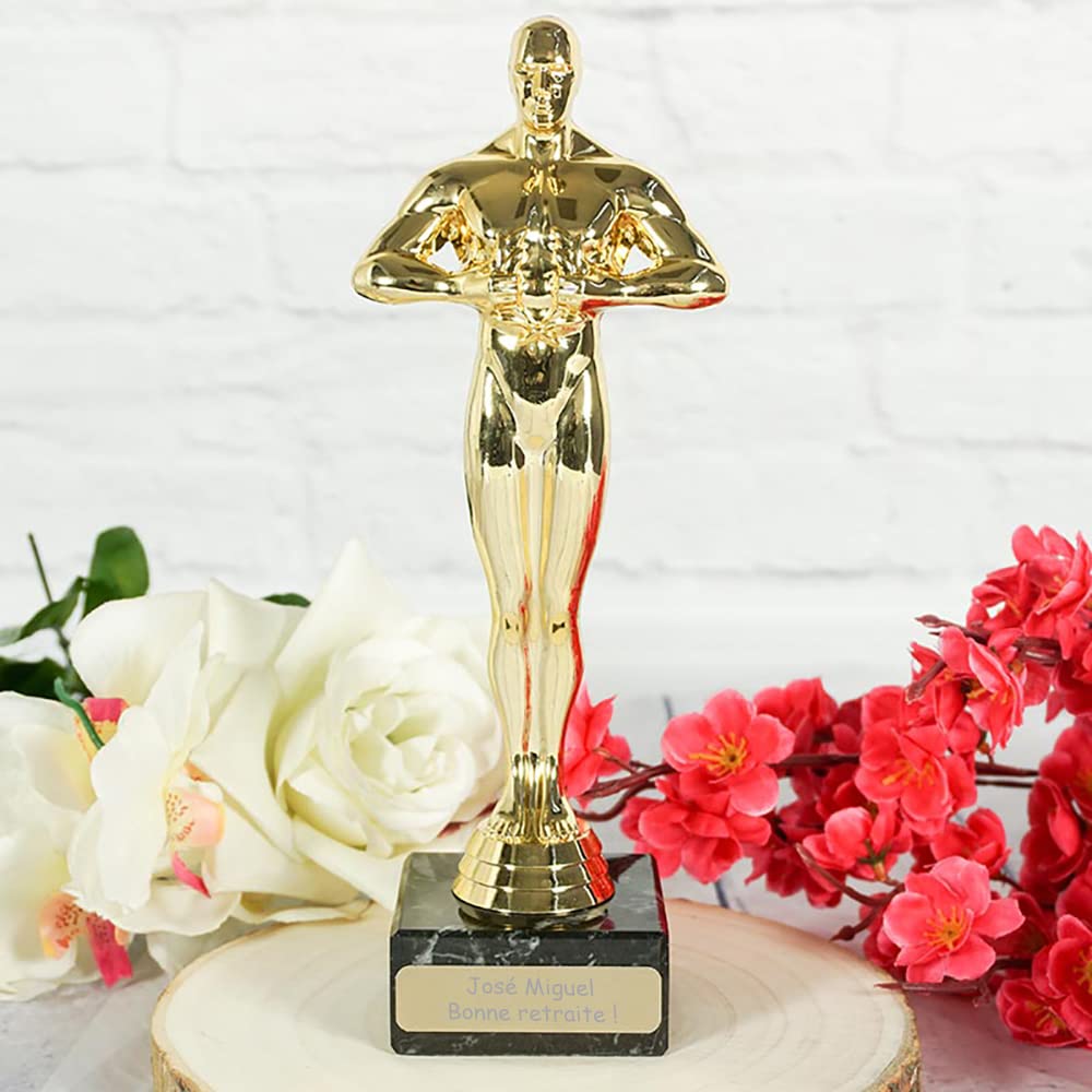 Statue d'Oscar personnalisée avec Le Texte Que Vous Voulez