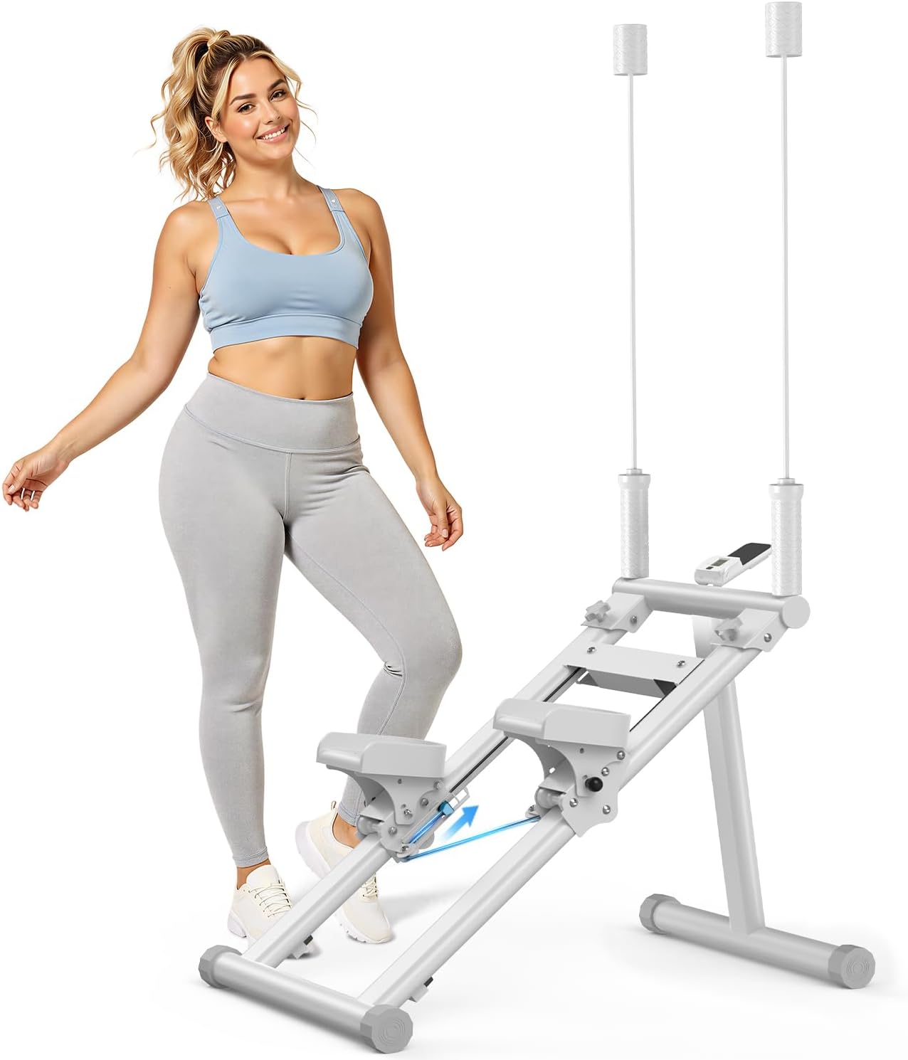 OWLSKY Stair Stepper for Home,Vertical Climber Exercise Machine with Stable Triangular Frame, Smooth & Quiet Motion, Full Body Workout Equipment