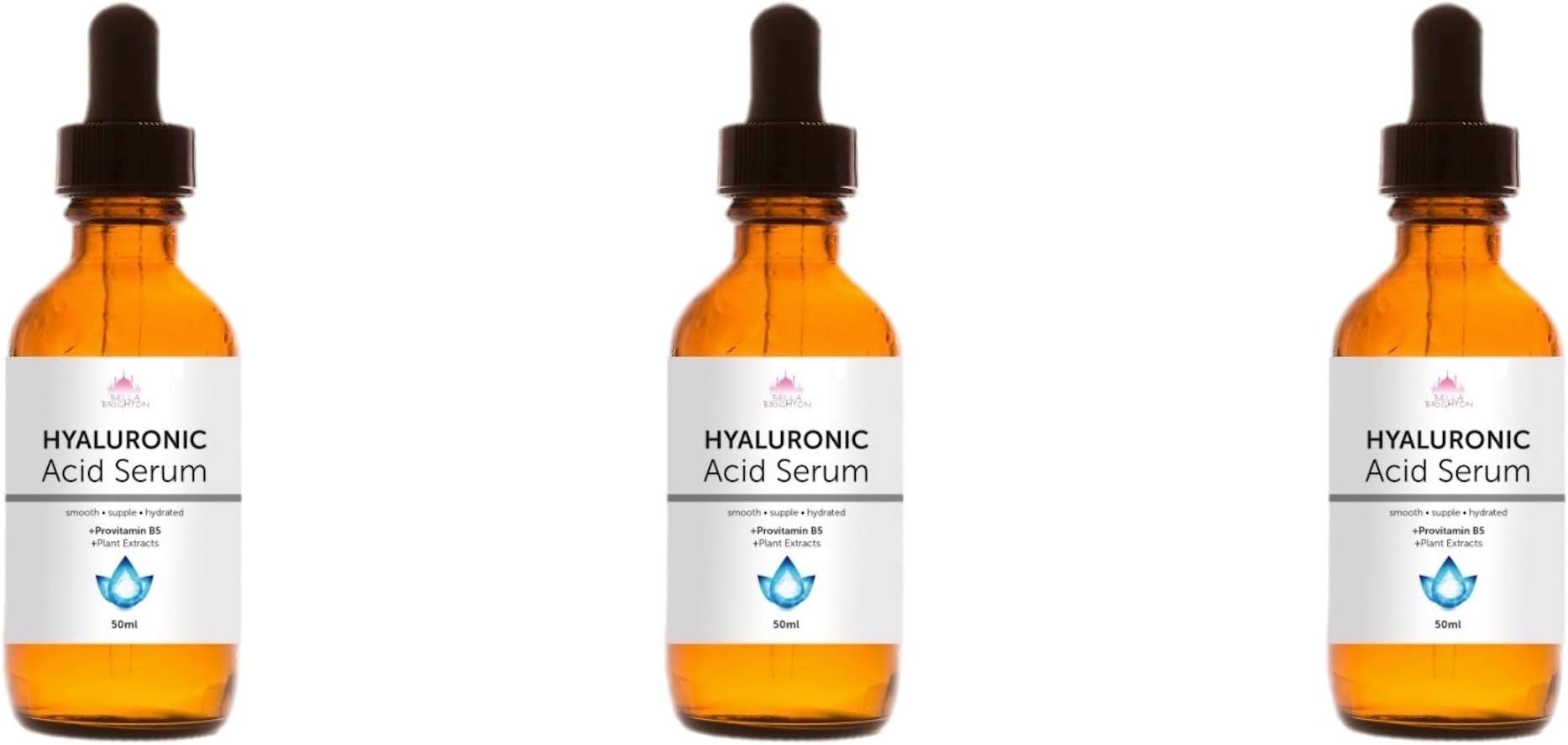 Bella BrightonHyaluronic Acid Serum 25ml/50ml Anti Ageing Anti Wrinkle No Surgery Face Lift (Triple 50 ml)