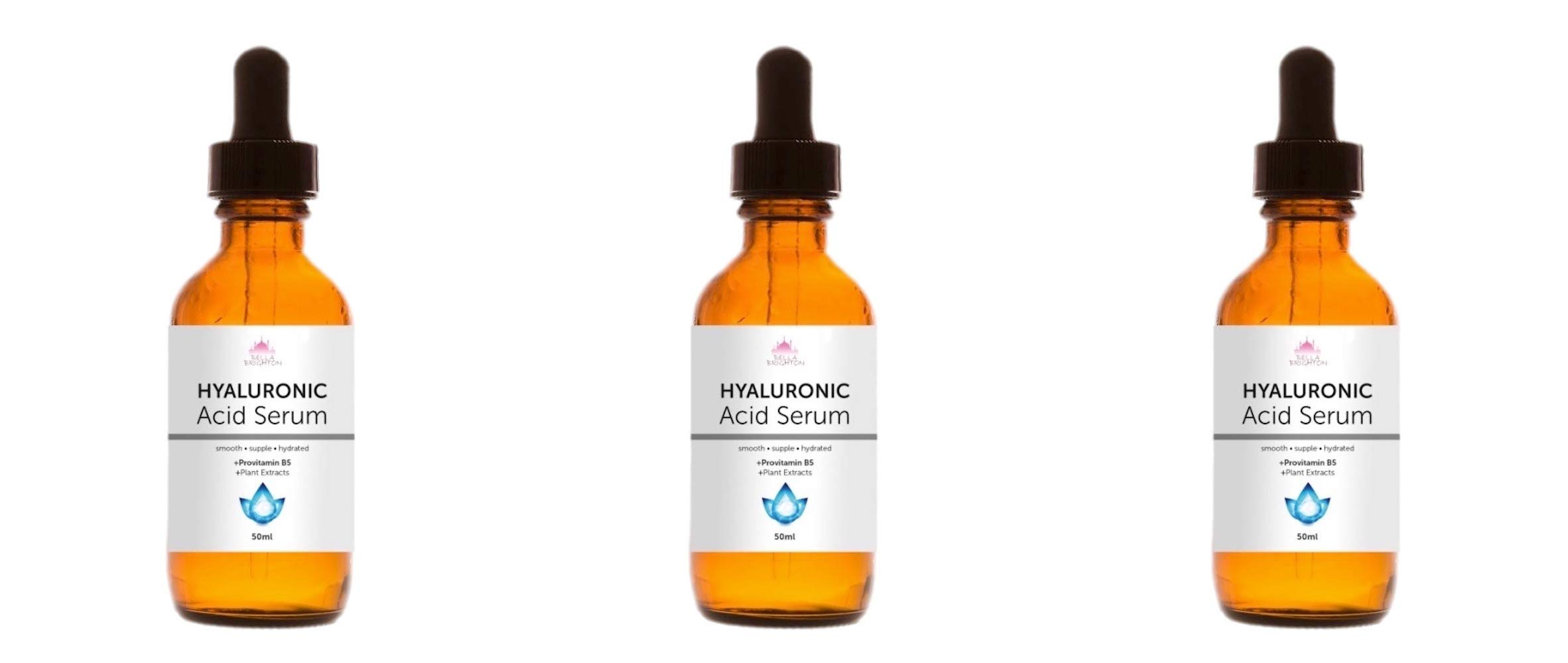 Bella BrightonHyaluronic Acid Serum 25ml/50ml Anti Ageing Anti Wrinkle No Surgery Face Lift (Triple 50 ml)