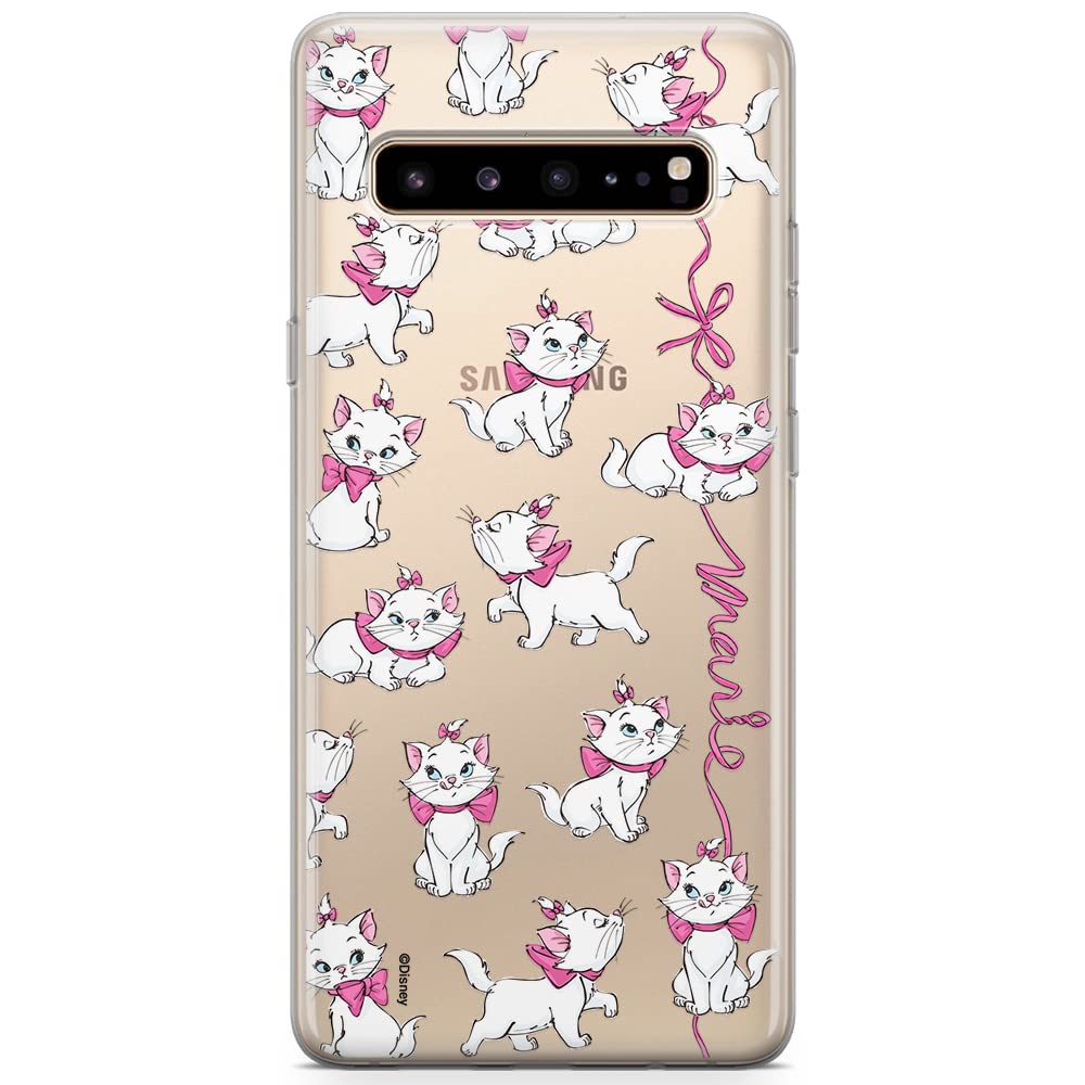 ERT GROUP mobile phone case for Samsung S10 original and officially Licensed Disney pattern Marie 008 optimally adapted to the shape of the mobile phone, partially transparent