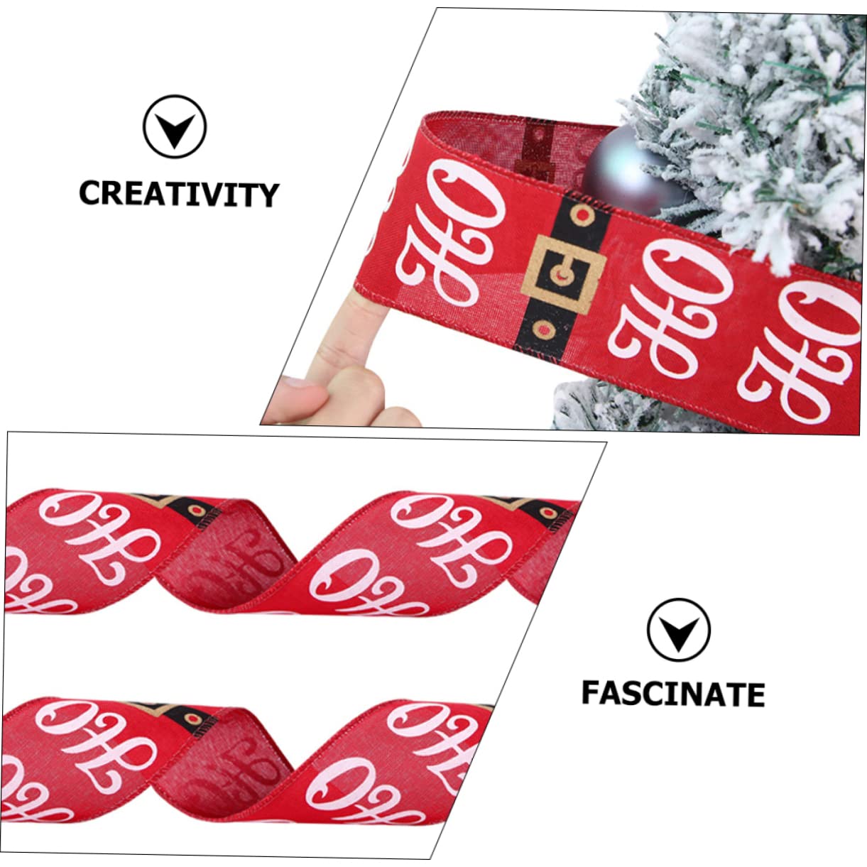 NUOBESTY 5stücke Weihnachtsband Rotes Satinband Für Diy Weihnachtsdekoration Und Geschenkboxen Für Weihnachtsbaum Und Bastelprojekte Farbecht Und Strapazierfähig