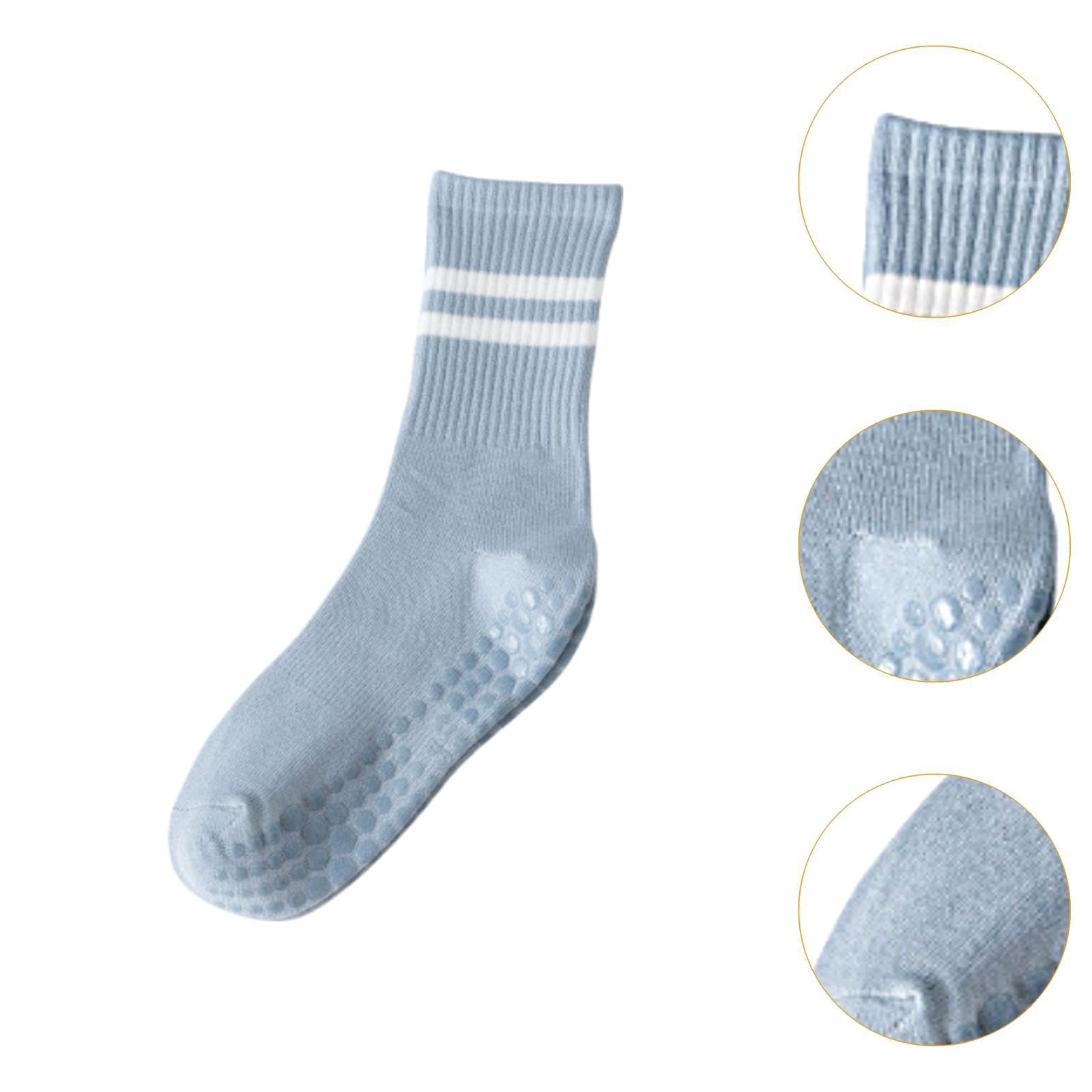 Vaveren Yoga Socks Non Slip Practical Floor Dance Socks Soft Workout Socks Pilates Socks, Light Blue