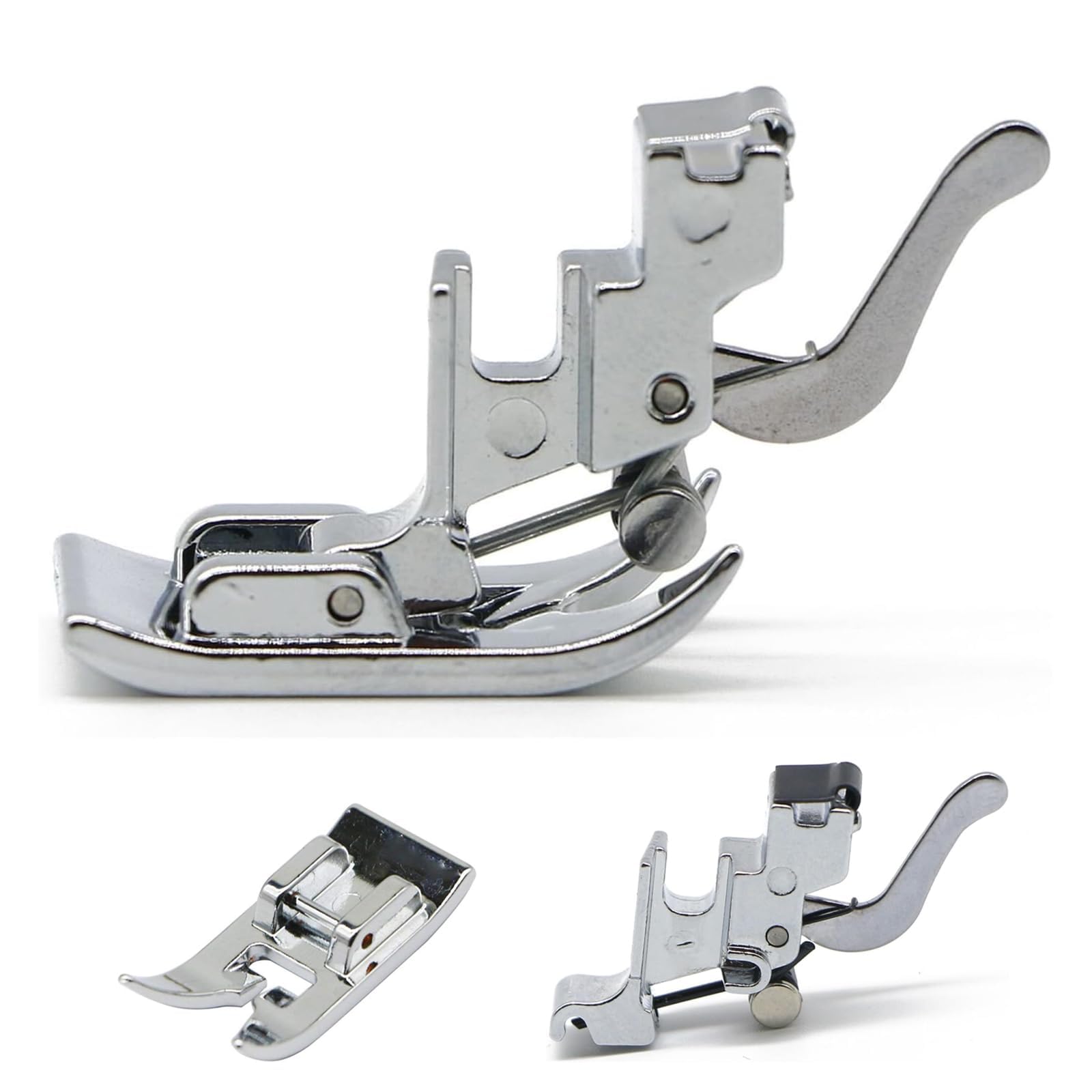 Universal Clip On Zig Zag Foot and Snap On Low Shank Adapter Presser Foot Holder for Brother Singer Janome Toyota Kenmore Low Shank Sewing Machines