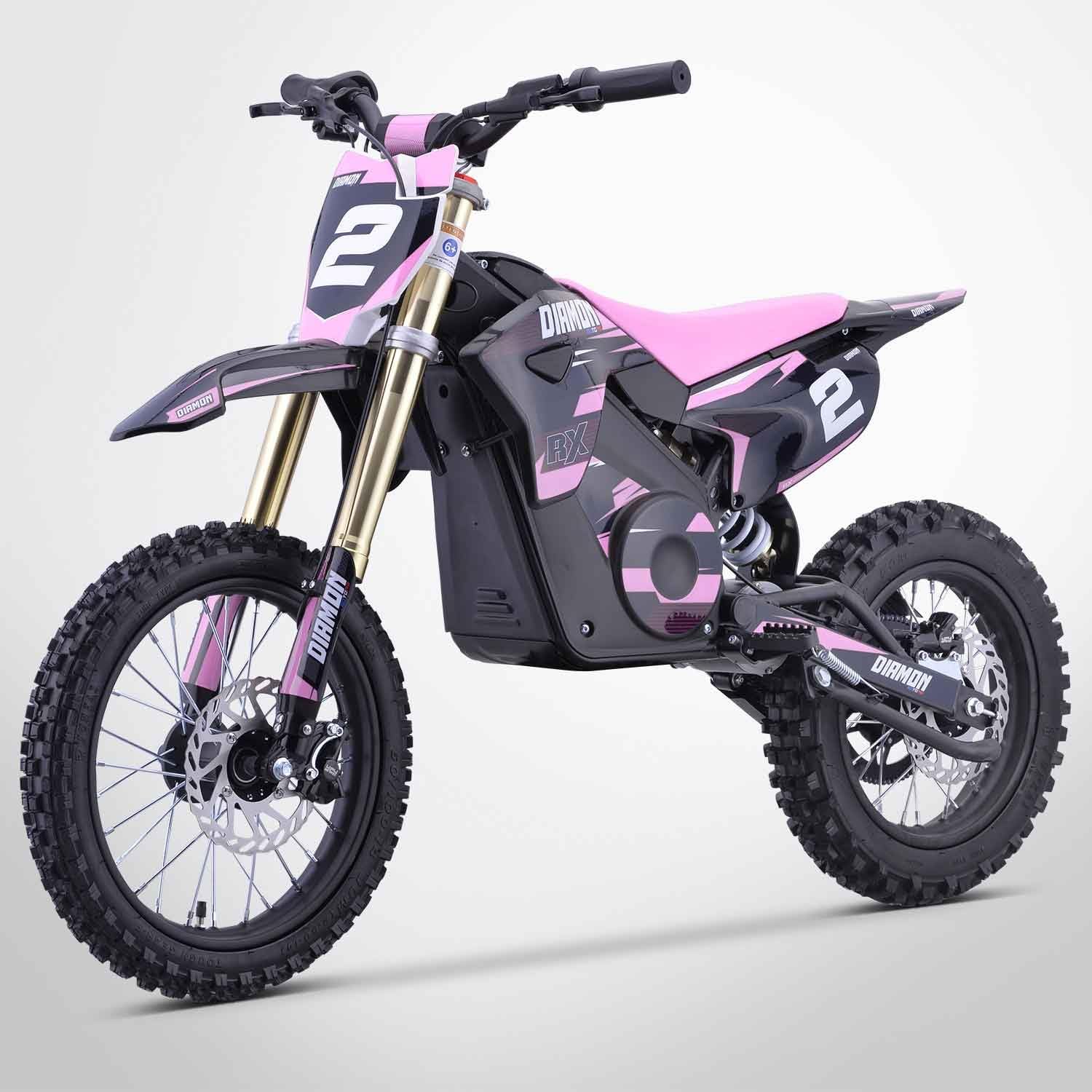 Moto Enfant Électrique 1300W / Moto cross ORION 1300W / 14/12 / Édition 2021 / Rose