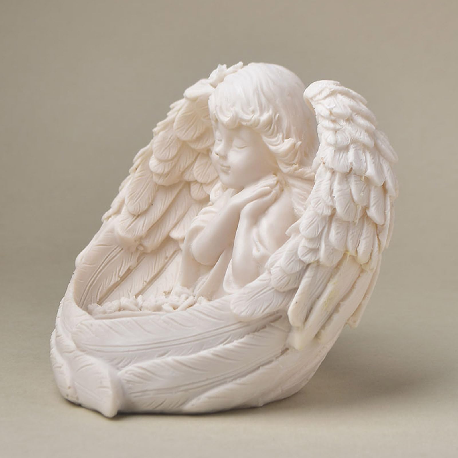 Moldes de silicona para niña, soporte para velas, decoración del hogar, moldes de silicona de yeso para base artística