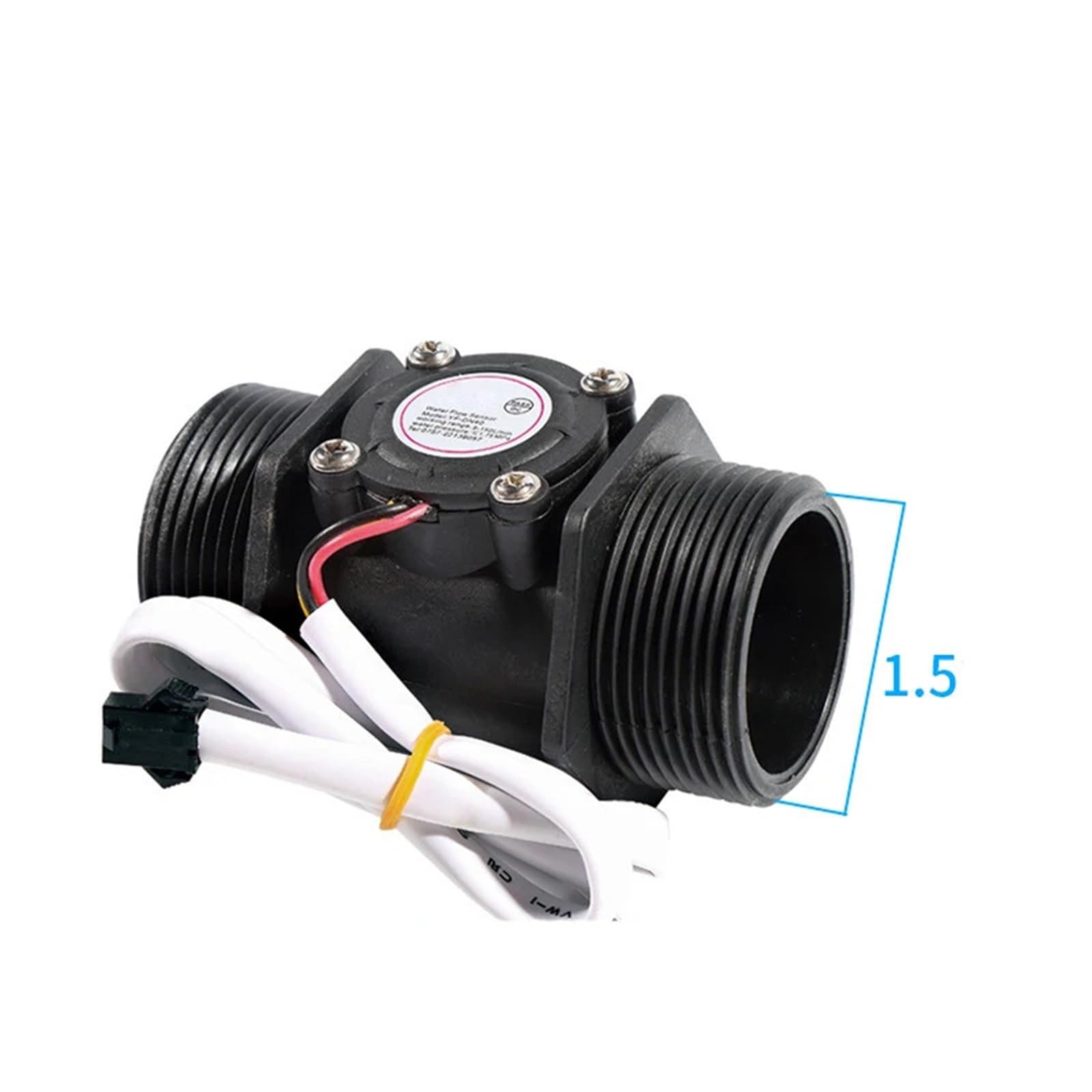 Sensor de flujo de agua de 1/2", 3/4", 1" y 2" CC 5-18 V (1 unidad)(1-1/4")