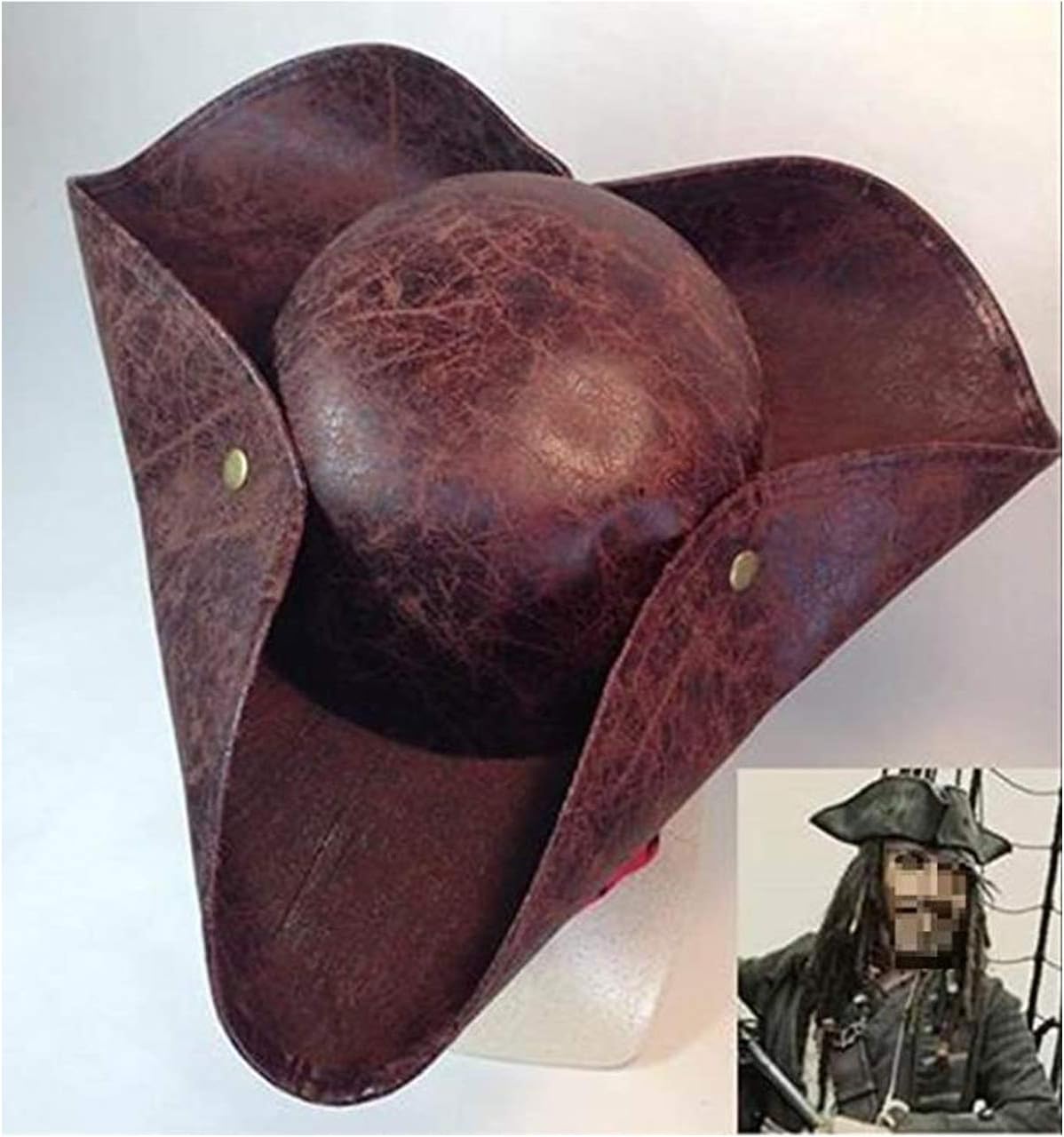 ジャック・スパロウ 完全版 ！！【 海賊 パイレーツ コスチューム 】ひげ3個 海賊帽 多機能海賊バンダナ 豪華セット コスプレ衣装 パーティー 結婚式 二次会 余興 ハロウィン 演出 サイズ：X-Large (9点セット)