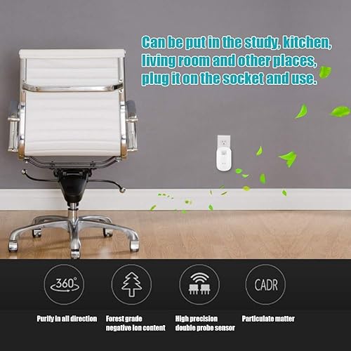 Miniatura 2 de Purificador de aire de filtro para el hogar, oficina, dormitorios, aire portátil de eliminación de malos olores para purificadores de aire Hepa