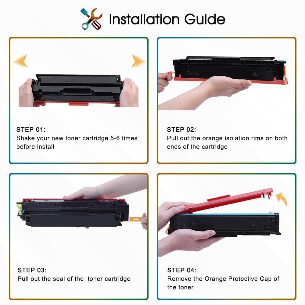 207X 207A MFP M283fdw M255dw 207 Toner Mit Chip 4-Pack | Kompatibel für HP Color LaserJet Pro MFP M282nw M283fdn M283 M282 M255 W2210X W2211X W2212X W2213X Schwarz Cyan Gelb Magenta