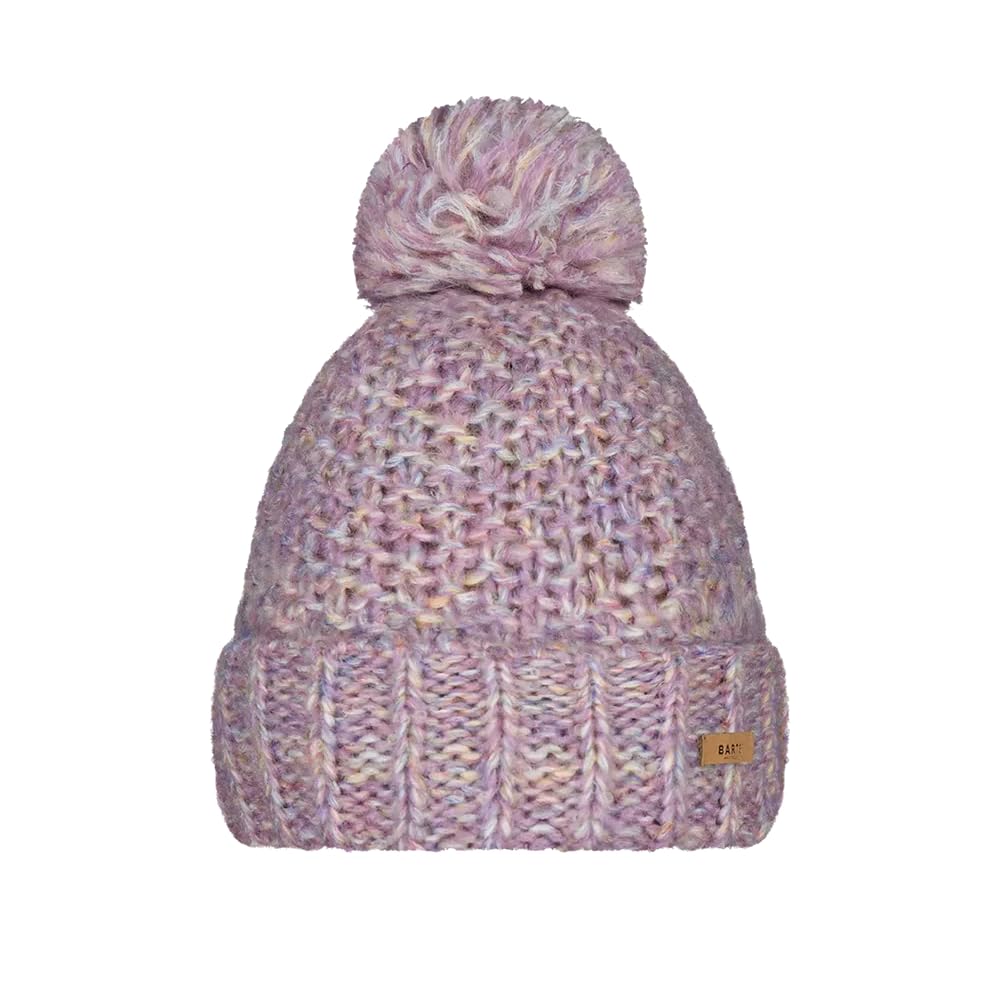 Barts Womens Aitane Chunky Knitted Warm Bobble Hat - Mauve