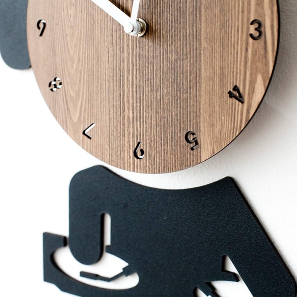 Wall Clock European Minimalist Fashion Creative Personality Mute Quartz Clock Bedroom Wall Clock Wholesale Children's Small Wooden Wall Clock 29 * 32cm