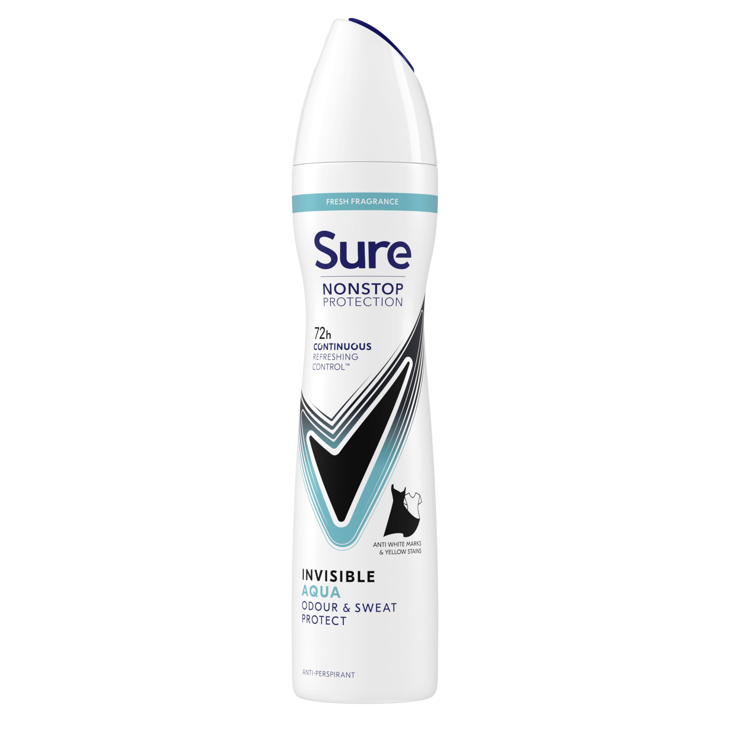 Sure Women's White Protection Invisible Aqua Anti-Perspirant Aerosol 250Ml