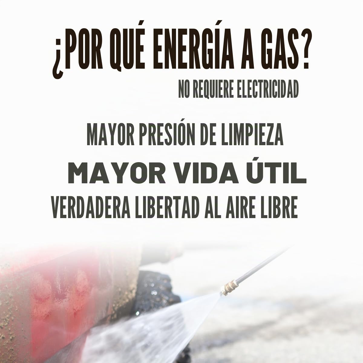 Hidrolimpiadora Gasolina 3200 PSI (220 Bar), Motor Honda GX200 208cc 6.5 HP, Hidrolimpiadora Alta Presión para Coche, Jardín y Patio, 8.5 L/min – Waspper W3200HA