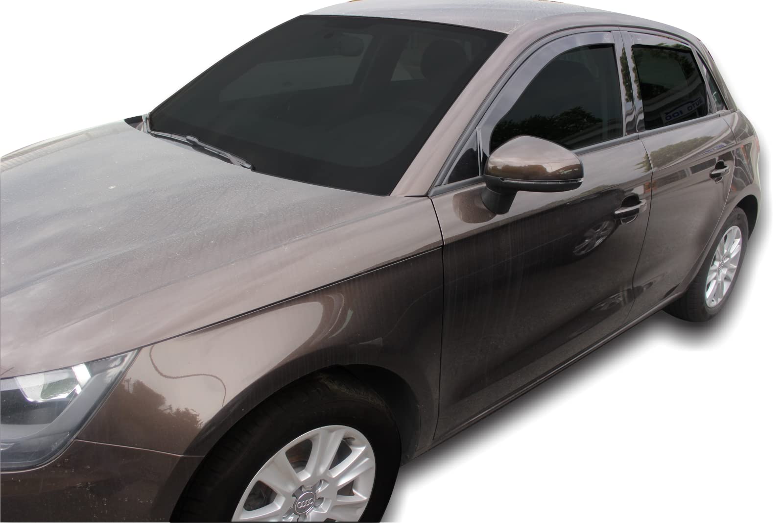 J&J AUTOMOTIVE Deflettori d'Aria per Audi A1 5-Porte 2010-2018, Set da 4 Pezzi, Nero Fumé Oscurato Heko