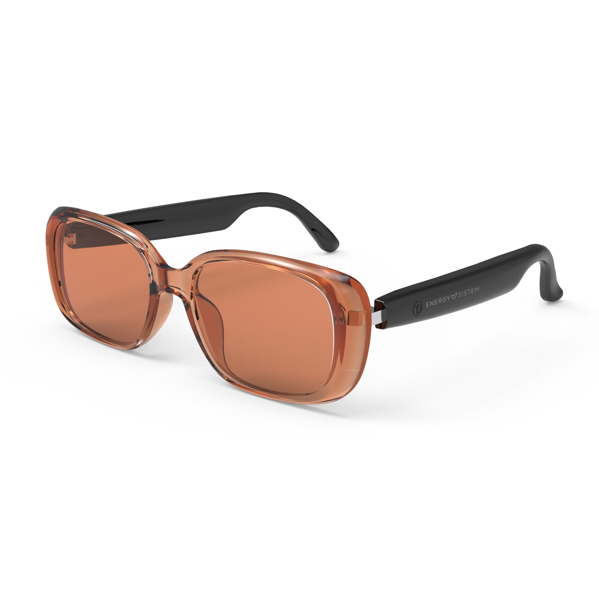 Energy Sistem Urban Music Amber Lunettes de Soleil avec Connexion Bluetooth, Verres polarisés avec Protection UV400+ Anti-Rayons Bleus, Microphone intégré et certifié IPX5
