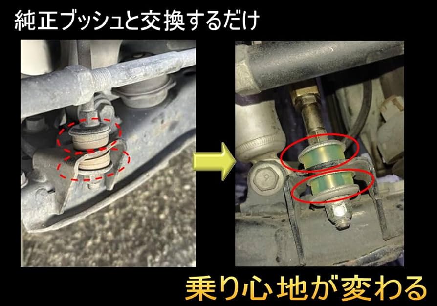 ハイエース　リバンプ　スタビリンク強化ウレタンブッシュ　ハイトダウンサポーター フロントスタビリンク用 ウレタンブッシュ (ハイエース用) 強化