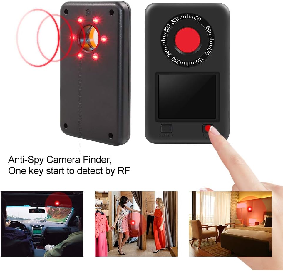 Best Promo Hidden Camera Detector - Anti-Spy Camera Finder | Bug Detector to Protect Privacy, Find Any Covert Camera's Lens and Its Invisible LEDs for Night Vision Recording Black Friday Sale 2022 Hidden Camera Detector - Anti-Spy Camera Finder | Bug Detector to Protect Privacy, Find Any Covert Camera's Lens and Its Invisible LEDs for Night Vision Recording