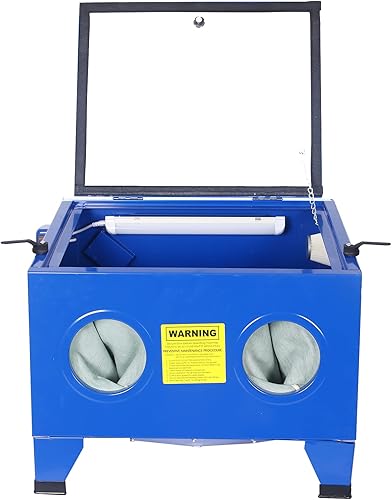 Gabinete abrasivo con parte superior de banco de 25 galones 80 psi elimina el óxido la suciedad y la pintura ideal para reparadores de automóviles o