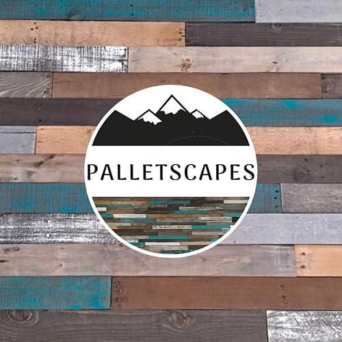 Miniatura 8 de Paneles de pared de listones de madera rústica para paredes decorativas del hogar, hechos de paletas, mezcla rústica de invierno turquesa, paneles