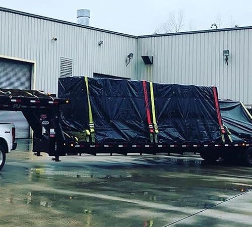 Vista 16 de Mytee Products Lonas planas para camiones Lona de maquinaria de acero 30' x 30' - Negro