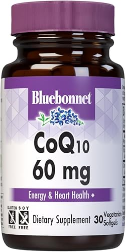 Miniatura 4 de BlueBonnet Cápsulas blandas vegetarianas CoQ-10, 60 mg, 60 unidades
