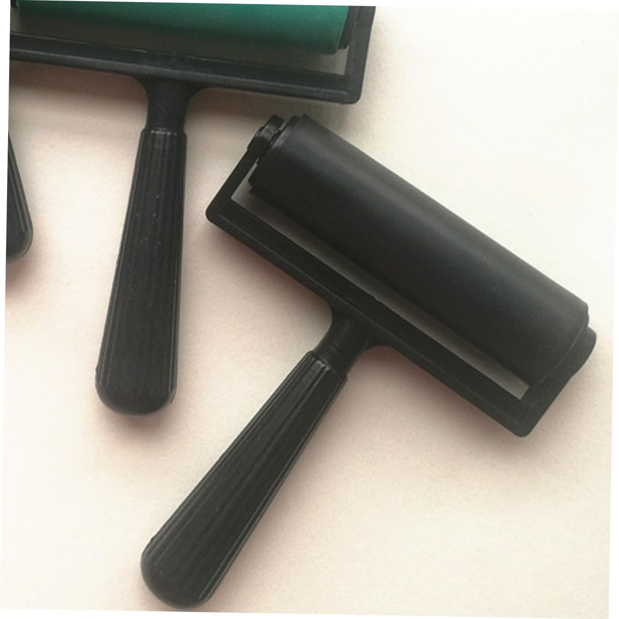 ETHZZLE Rubber Printmaking Roller Tool for Craft Stamping with Smooth Ink Application Material Comfortable Detachable Handle for Printmaking and Graphic Projects