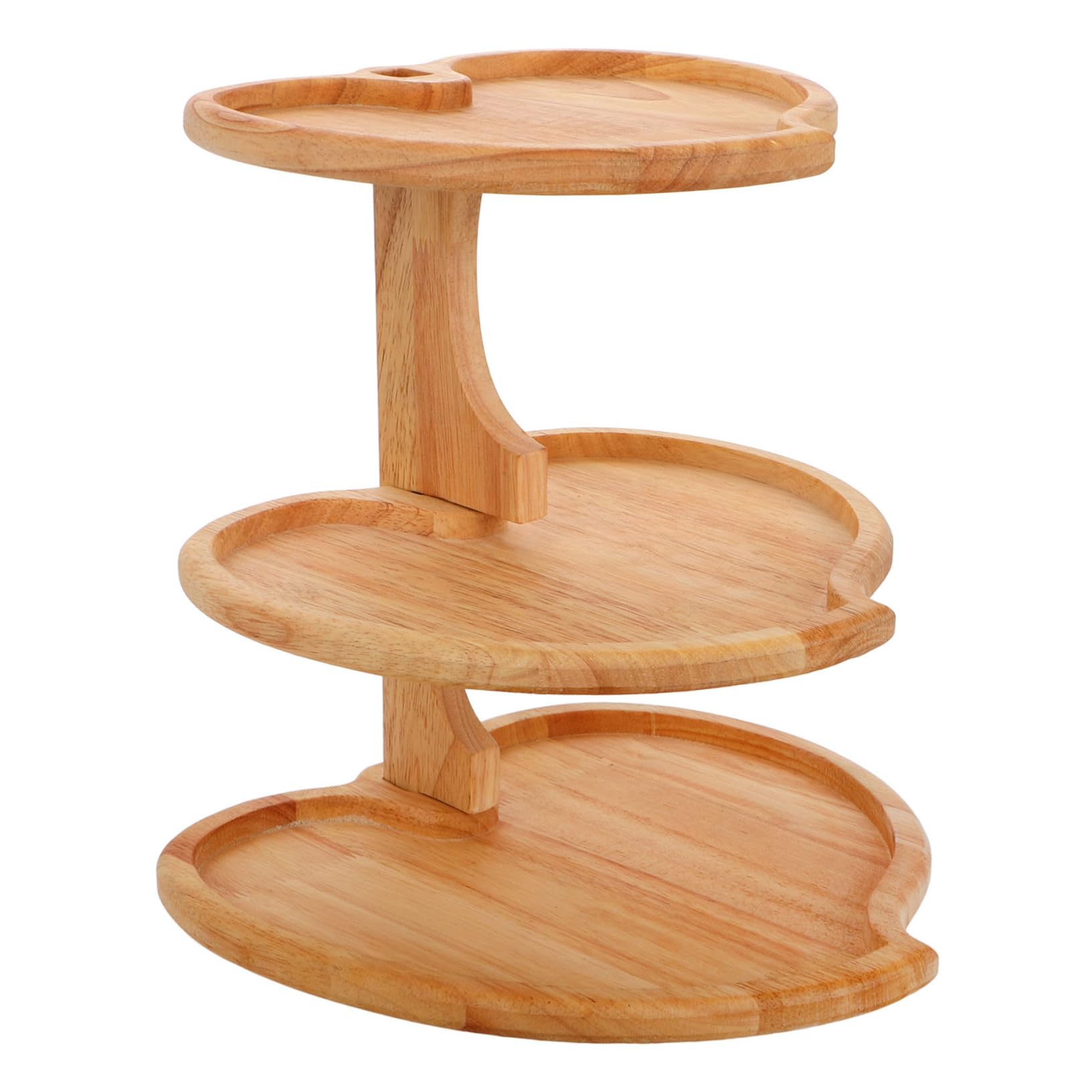 DECHOUS Herzförmiger Cupcake Turm 3-stöckig für Geburtstage | Khaki Farbton, zum Präsentieren von Snacks und Süßwaren, Vielseitig Einsetzbar bei Saisonaler Herbstdeko