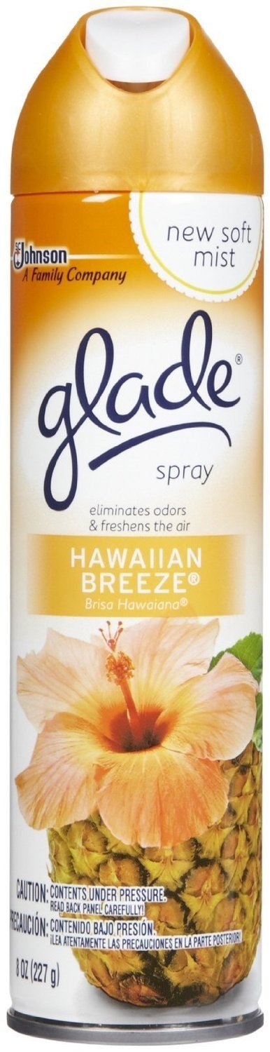 Glade Air Freshener, Room Spray, Hawaiian Breeze, 8 Oz, 12 Count