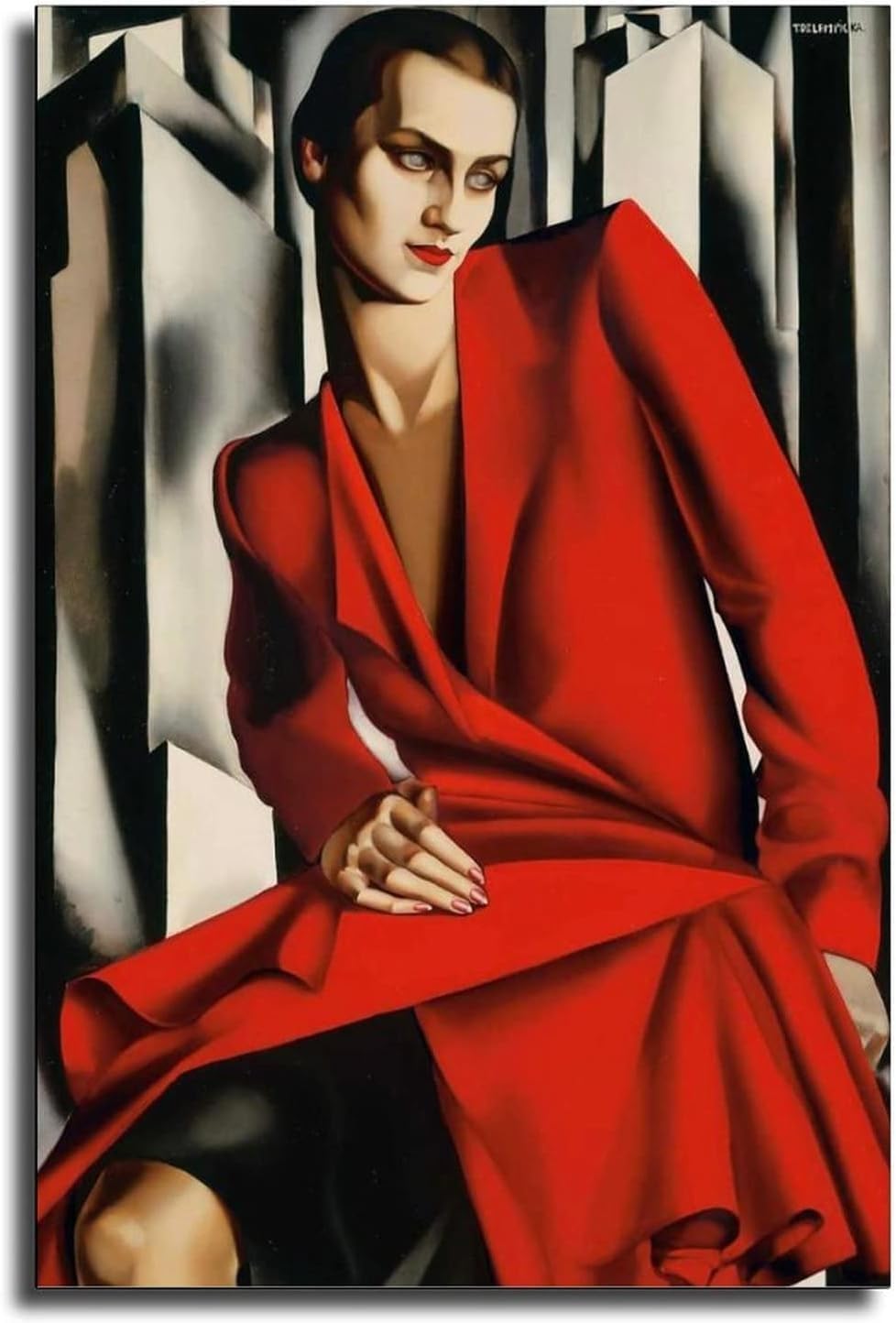 Waeta Rnvzx Tamara De Lempicka Portrait Poster Woman Prints Canvas Wall Art 50X70cm