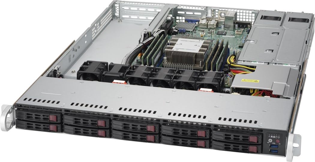 Supermicro SuperServer 1019P-WTR Barebone System - 1U Rack-mountable - Intel C622 Chipset - Socket P LGA-3647-1 x Processor Su