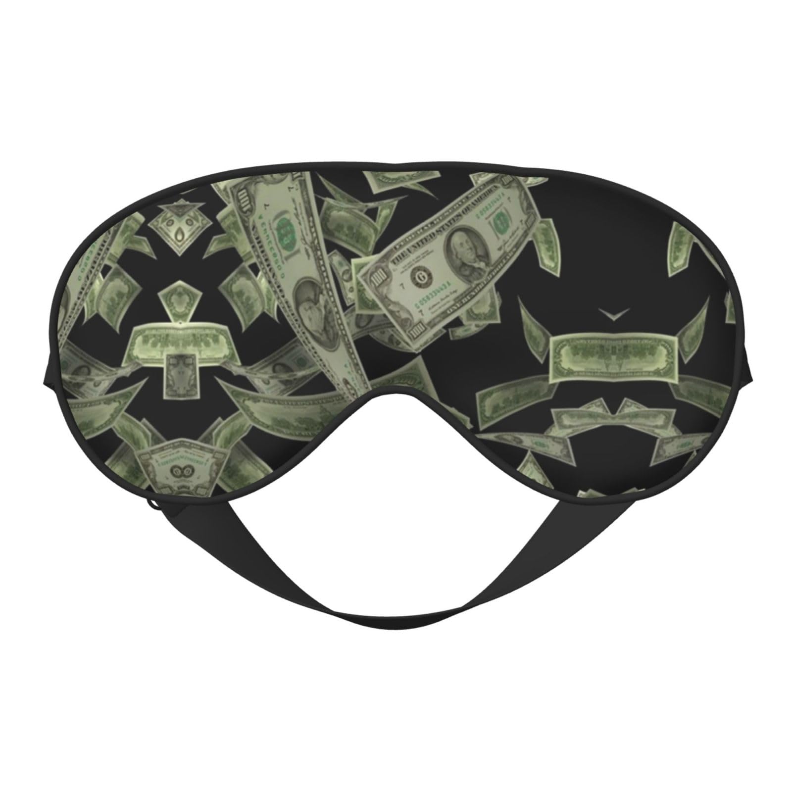 Sleep Mask Hundreds of Dollar Bills Breathable Blackout Eye Mask for Women Men Shade Cover Sleeping Eye Cover