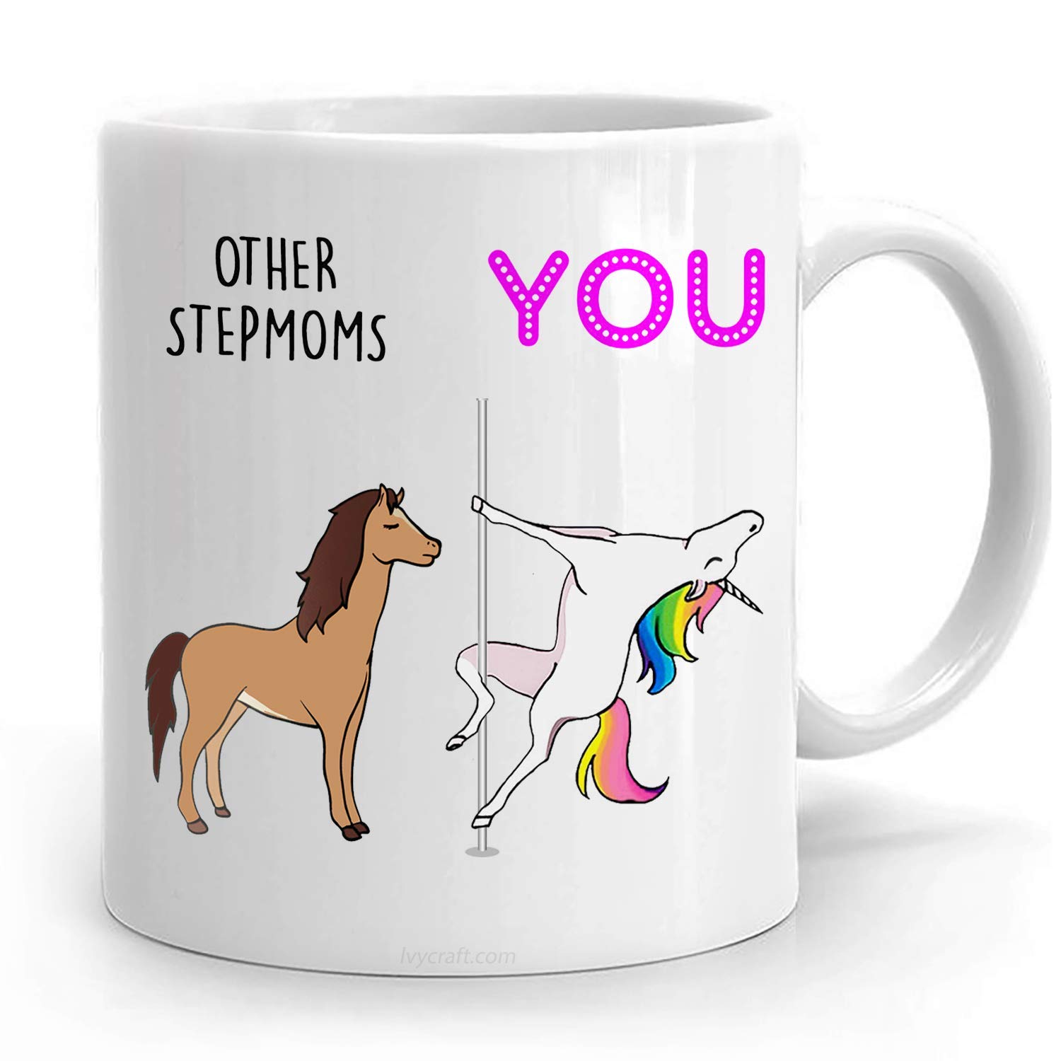 PassionWear Stepmom Birthday Gift, Stepmom Gifts, Stepmom Mug, Funny Stepmom Gift, Stepmom Gift