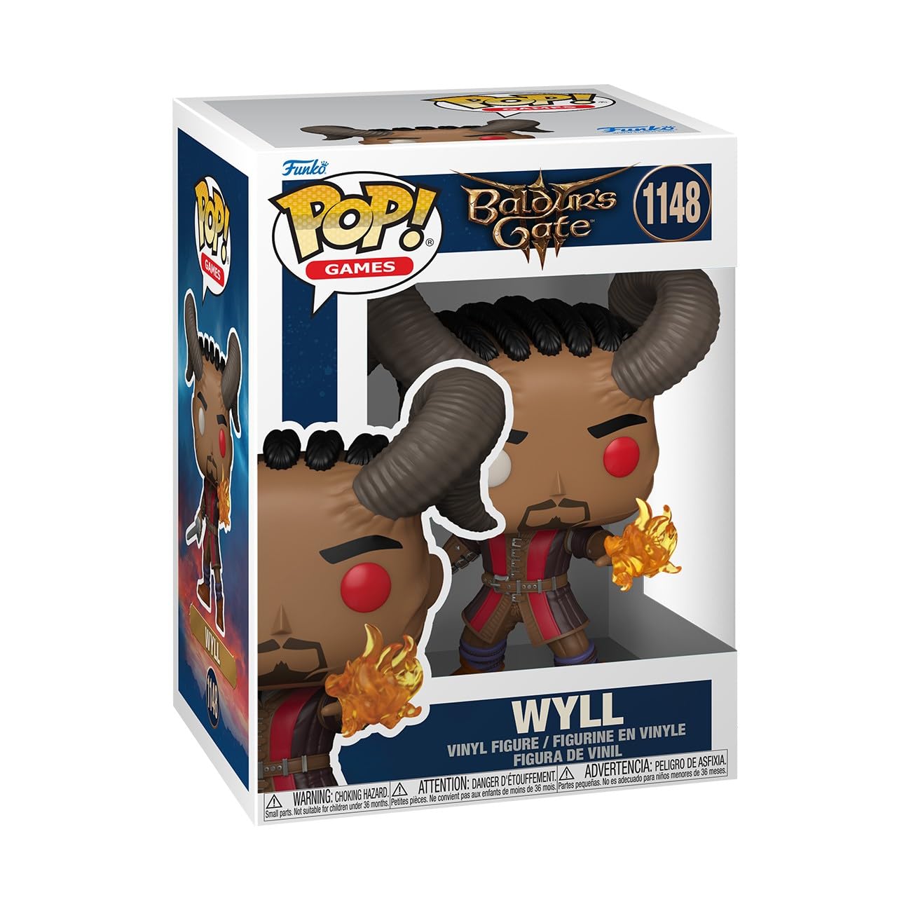 Funko Pop! Games: Baldur's Gate 3 - Wyll - Collectable Vinyl Figure - Gift Idea - Official Merchandise - Toys for Kids & Adults - Video Games Fans -
