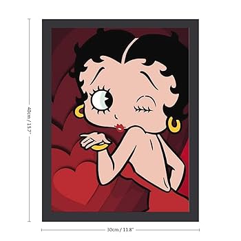 値下げ 希少レア！！ベティちゃん壁飾り Amazon.co.jp: ベティちゃん アートパネル 壁掛け モダン 装飾画