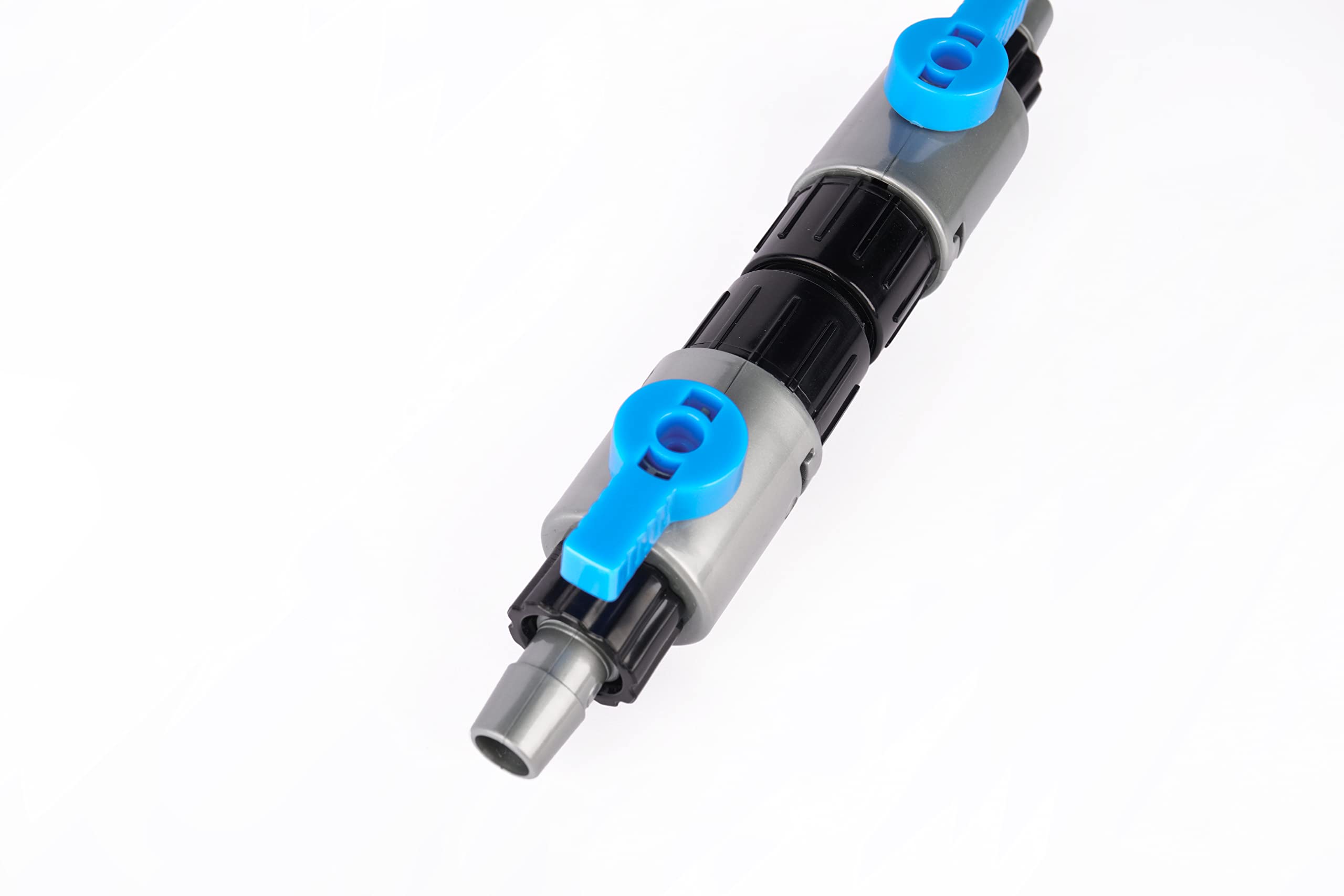 LANDEN Conector de doble pestaña para acuario, conector de manguera de filtro de recipiente, control de flujo de agua de pecera, válvula de liberación rápida,