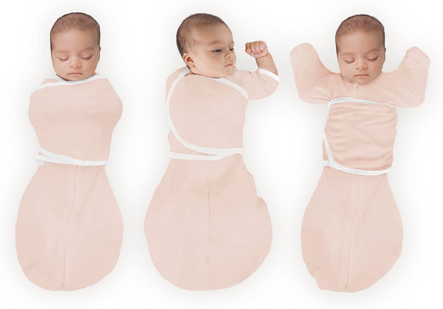 SwaddleDesigns オーガニック6ウェイオムニおくるみサック 新生児用アームアップおくるみ 驚愕反射を落ち着かせるその他の