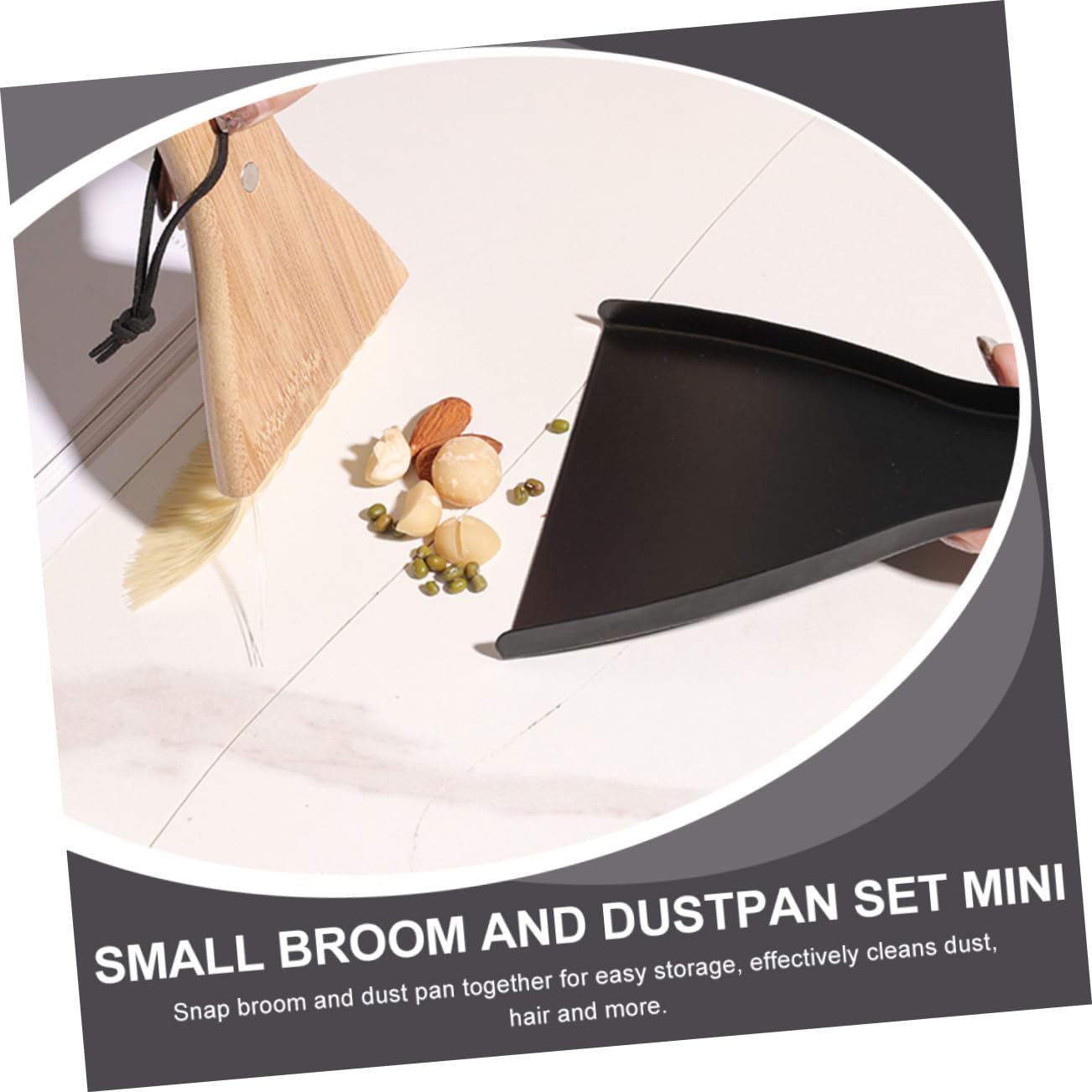 HAPINARY 1 Set Desktop Broom Small Broom and Dustpan Compact Dustpan Desktop Sweep Brush Dust Pan Pet Cage Broom Brush Hand Broom Dust Brush Broom for Multi-Function Whisk Broom Iron