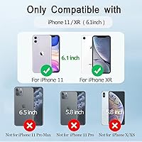 Vista 7 de Funda de batería para iPhone 11/XR (6.1 pulgadas), funda de cargador portátil delgada de 7500 mAh, funda de carga de batería externa con protector