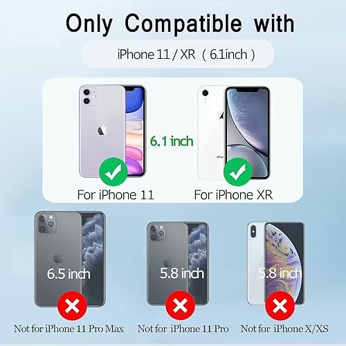Miniatura 7 de Funda de batería para iPhone 11XR (6.1 pulgadas), funda de cargador portátil delgada de 7500 mAh, funda de carga de batería externa con protector de