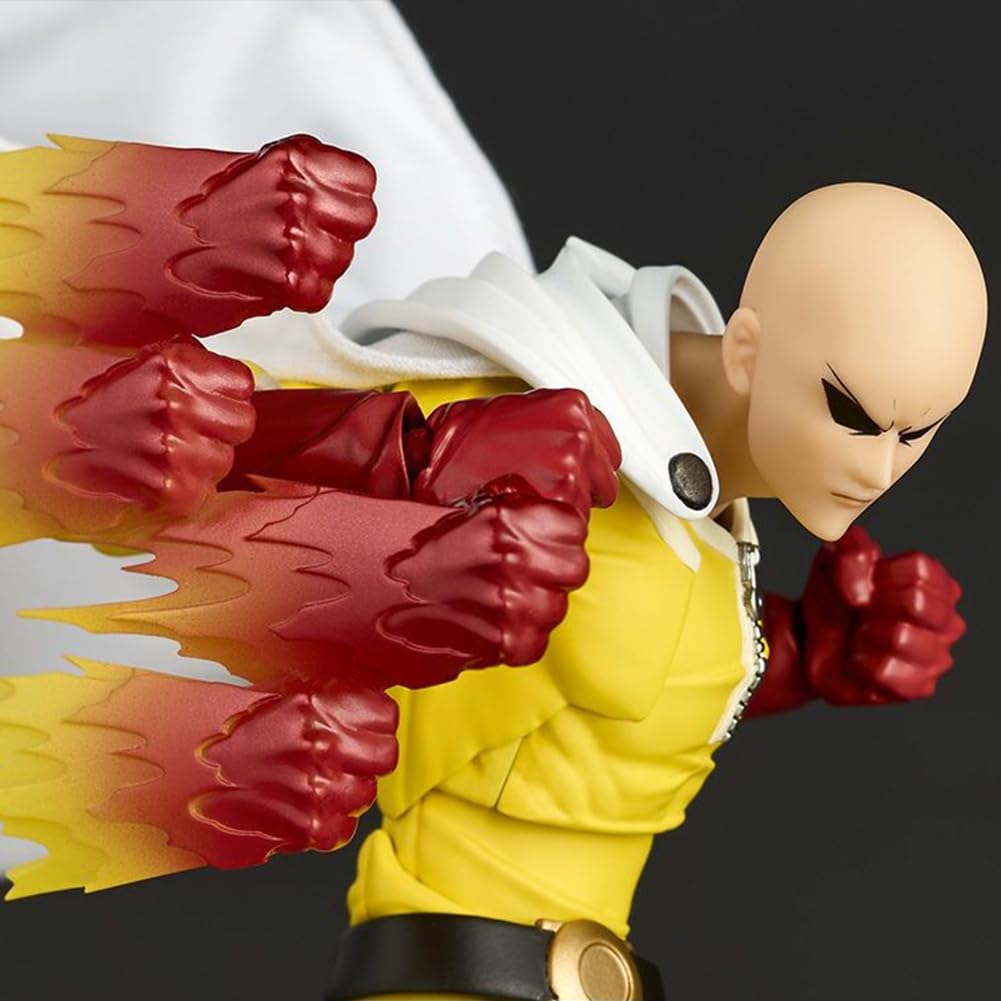 Saitama - Figura de acción de anime Saitama, figura súper movible con accesorios reemplazables, modelo de estatua coleccionable de PVC, 15 cm