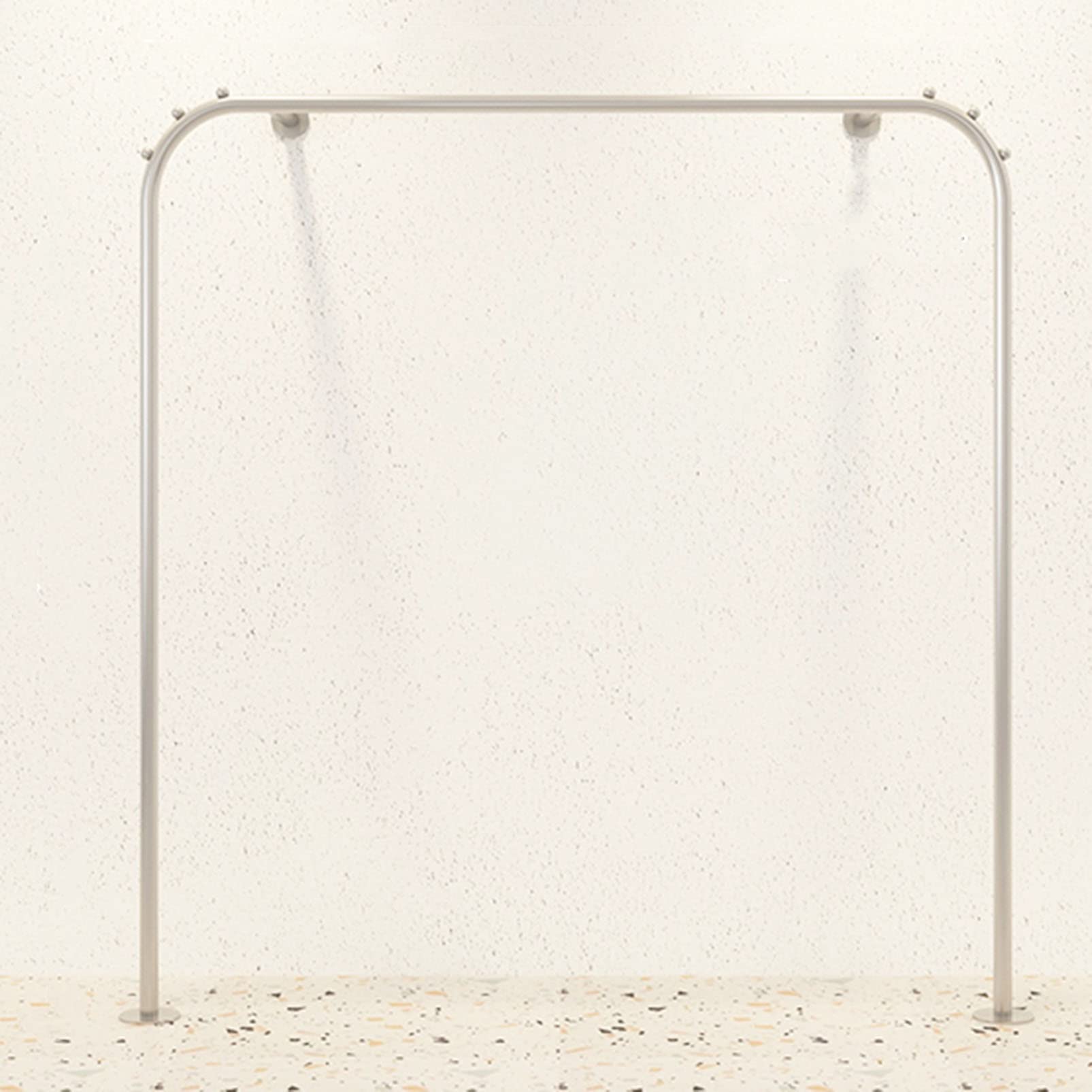 Industrial Pipe Clothes Rack Retail Display Shelf, Wall Mounted Clothes Storage Pipe Shelf, Boutique Store Hanger Multi-Purpose Hanging Rod Clothes Bar, Closet Organizati,Silvery-Length 120CM